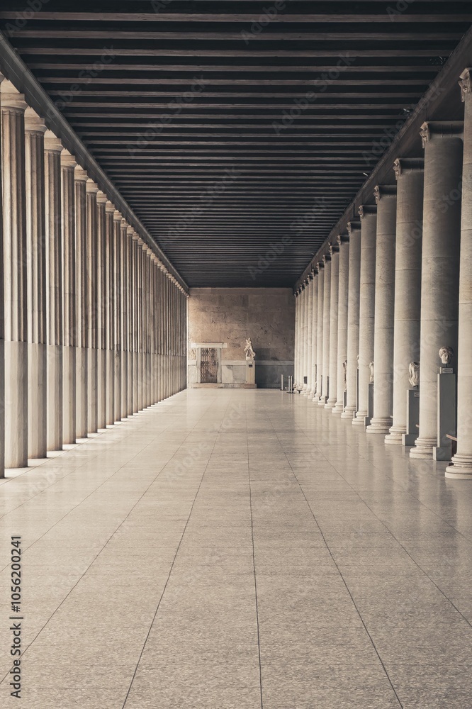 Ancient ruins of the Library of Hadrian in Athens, Greece Ancient ruins of the Library of Hadrian in Athens, Greece