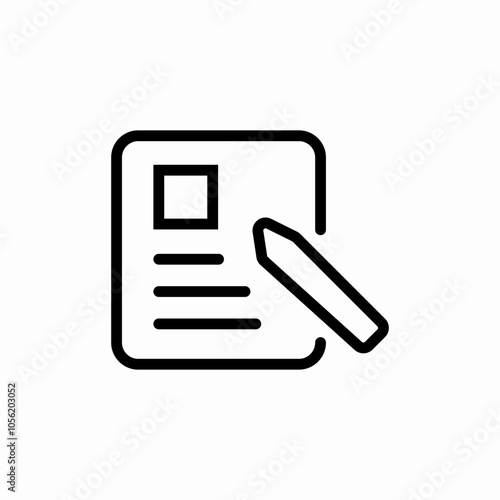 article edit icon sign vector