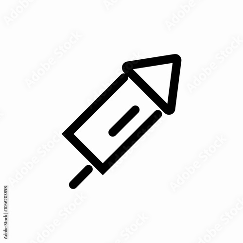 fireworks launch icon sign vector