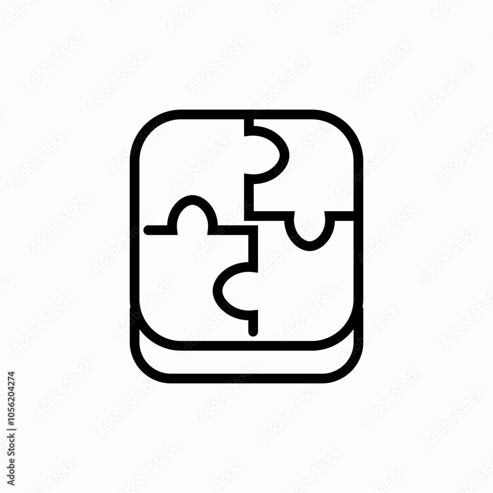 puzzle shape icon sign vector puzzle shape icon sign vector