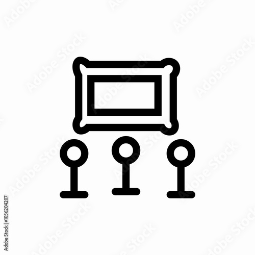 picture museum icon sign vector