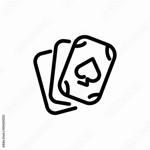 playing cards icon sign vector