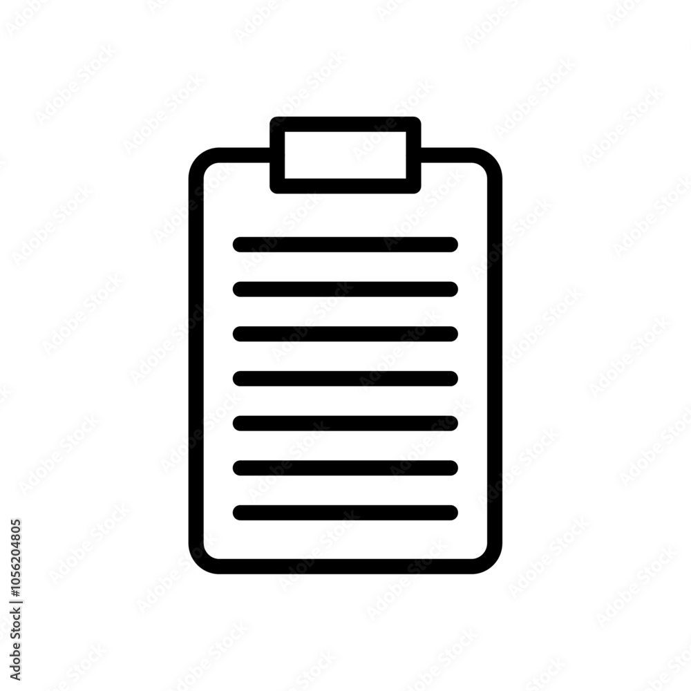 Clipboard icon logo sign set vector outline Clipboard icon logo sign set vector outline