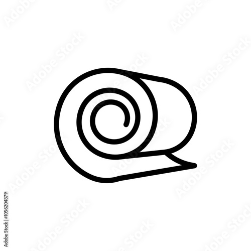 Construction film roll icon logo sign set vector outline