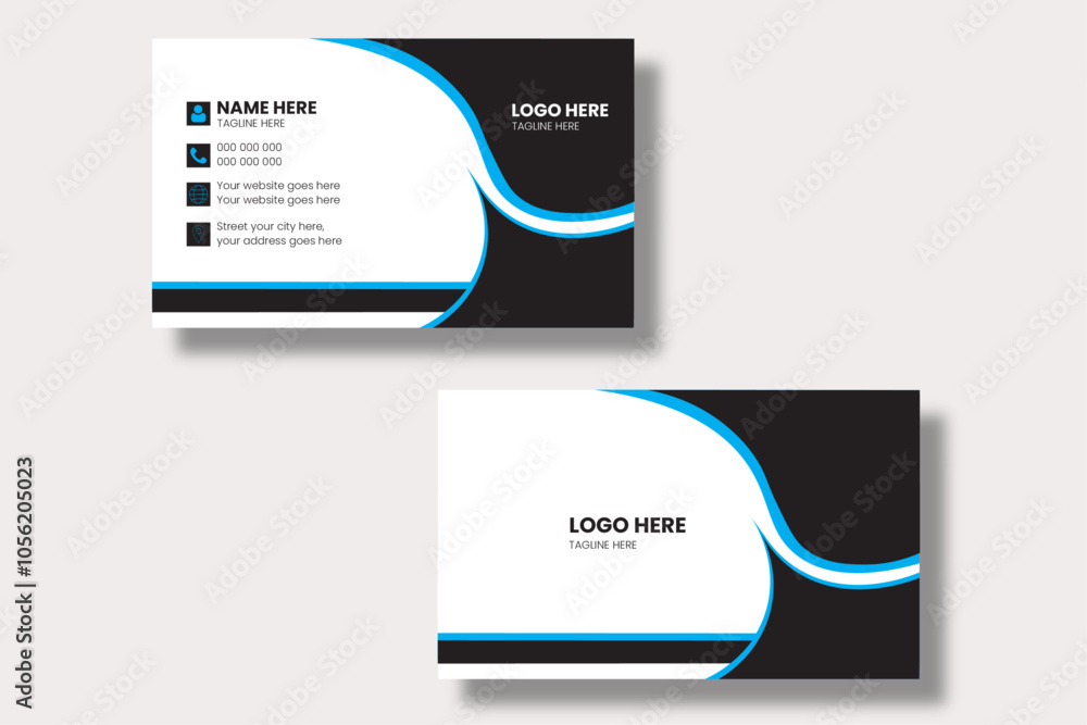 modern creative business card and name card,horizontal simple clean template vector design, layout in rectangle size. modern creative business card and name card,horizontal simple clean template vector design, layout in rectangle size.