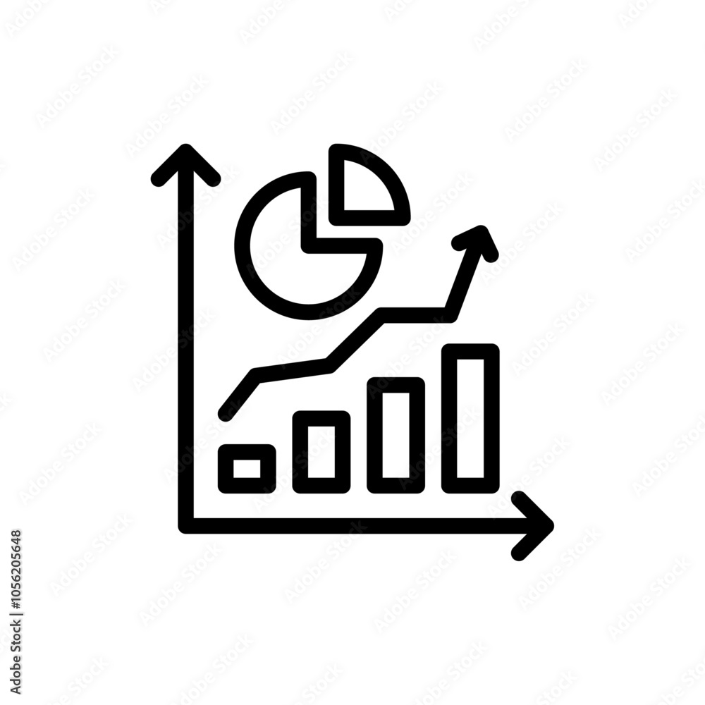 Market share icon logo sign set vector outline Market share icon logo sign set vector outline
