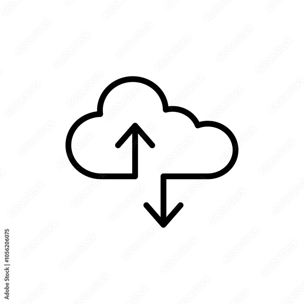 SaaS icon logo sign set vector outline SaaS icon logo sign set vector outline