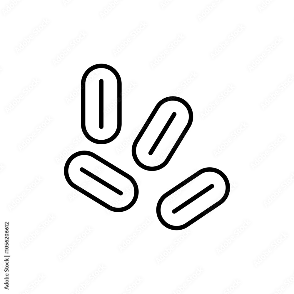 Yeast icon logo sign set vector outline Yeast icon logo sign set vector outline