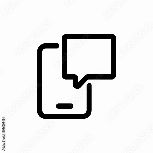 phone speech bubble icon sign vector