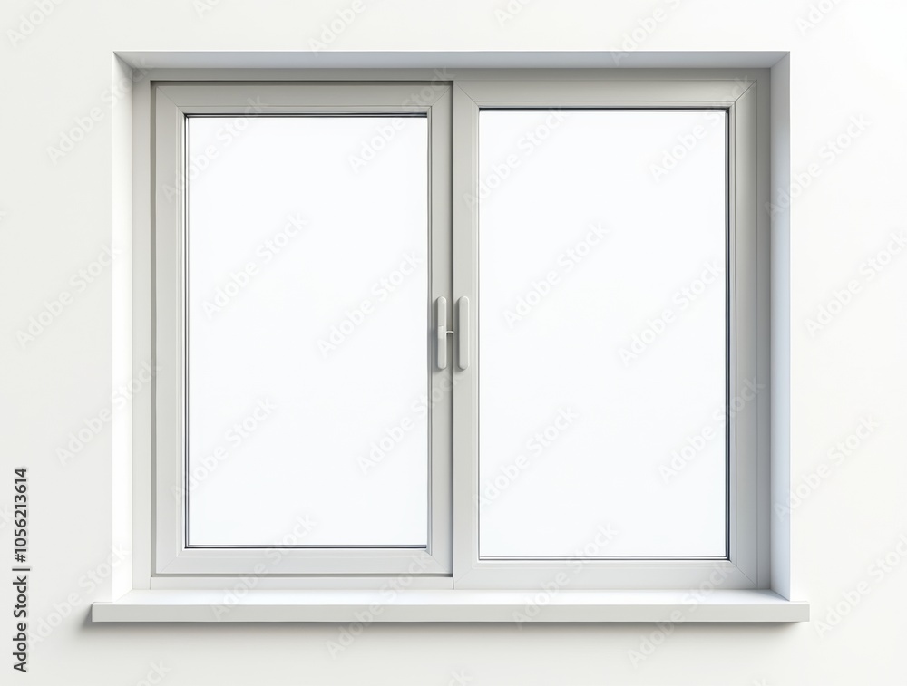 Modern and minimal house window for interior decoration isolated on background, open office glass window frame. Modern and minimal house window for interior decoration isolated on background, open office glass window frame.
