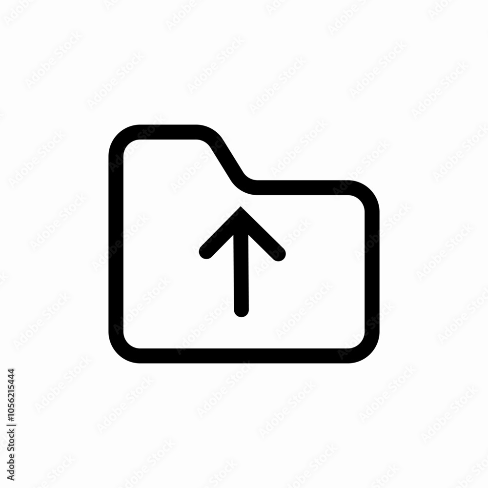 folder upload icon sign vector folder upload icon sign vector