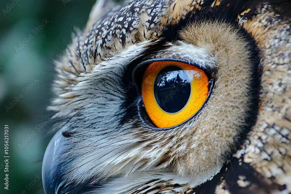 Close-up of an owl's sharp and attentive eye. high quality Close-up of an owl's sharp and attentive eye. high quality