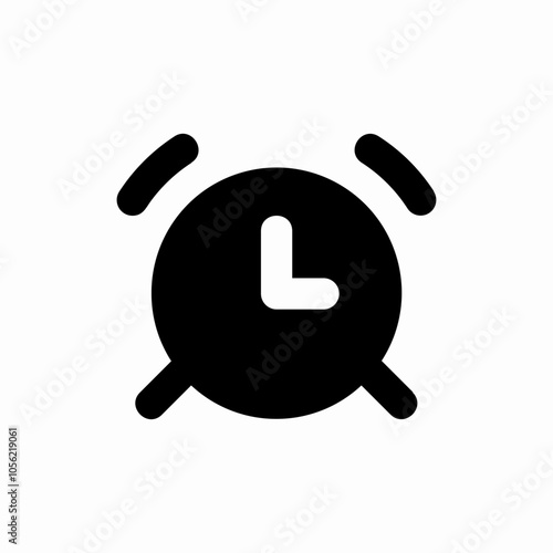 clock time alarm icon sign vector