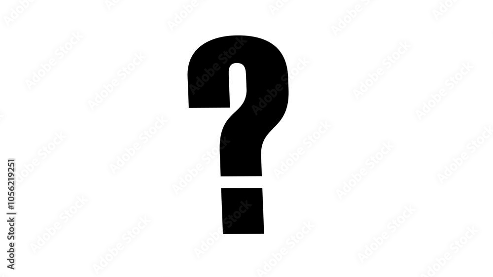 Question Mark Sign, Ask Help Interrogation Symbol Animation 4k Motion Graphics Video Footage with No Background Question Mark Sign, Ask Help Interrogation Symbol Animation 4k Motion Graphics Video Footage with No Background