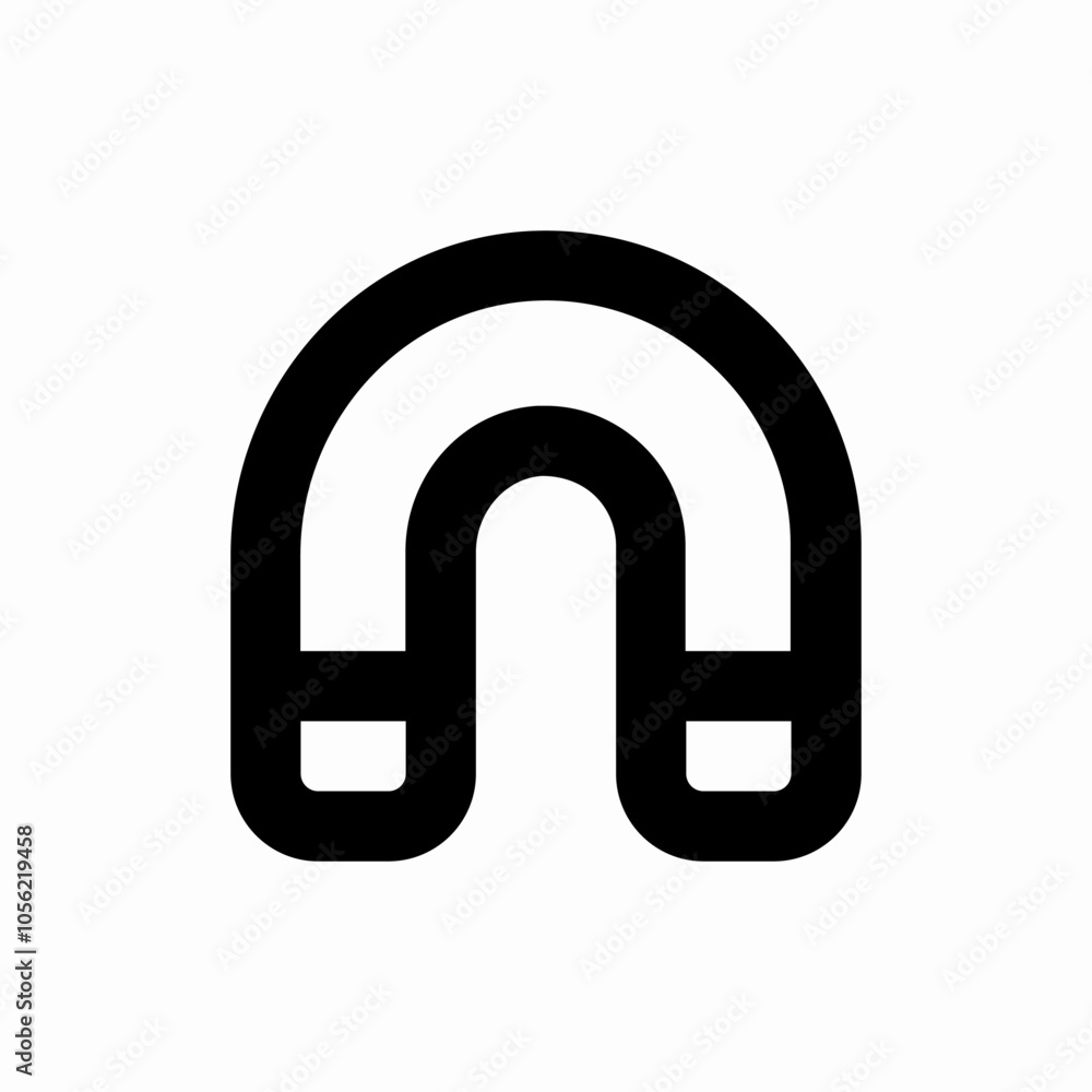 magnet magnetism icon sign vector magnet magnetism icon sign vector