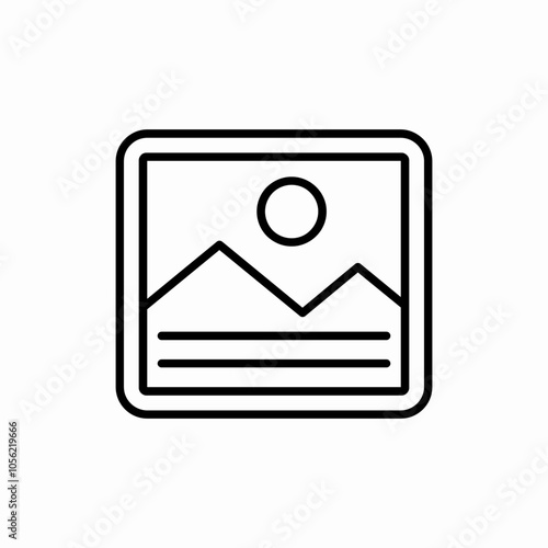 photo jpg picture landscape icon sign vector