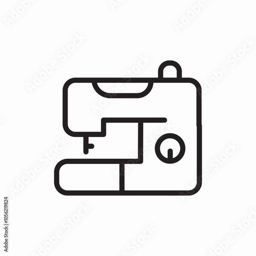sewing machine icon sign vector