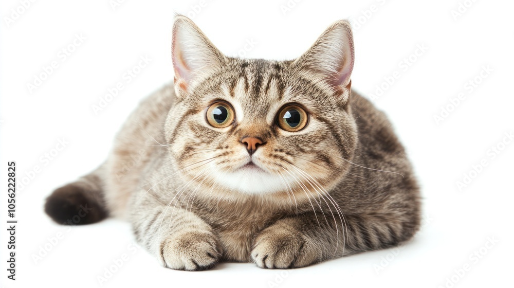 Obraz premium Adorable Tabby Cat Portrait