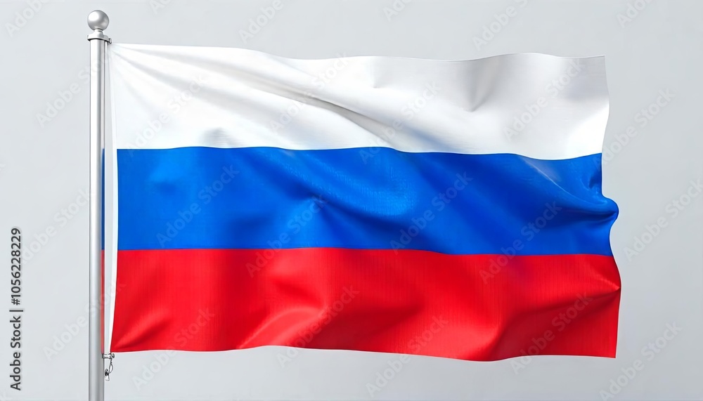 Elegant 3D Weaving of Russia’s Flag Elegant 3D Weaving of Russia’s Flag