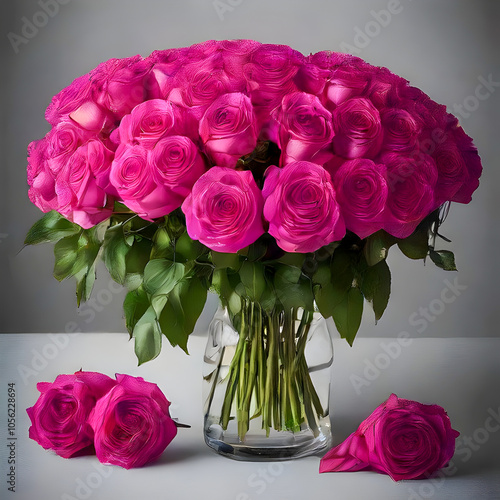 bouquet of pink roses, bouquet of roses photo