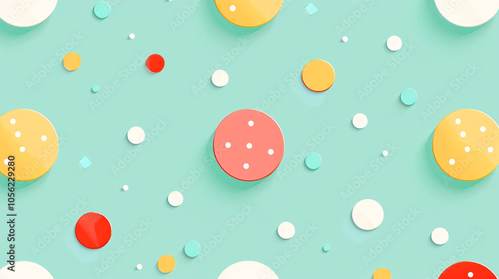 Cute background with polka dot pattern Cute background with polka dot pattern