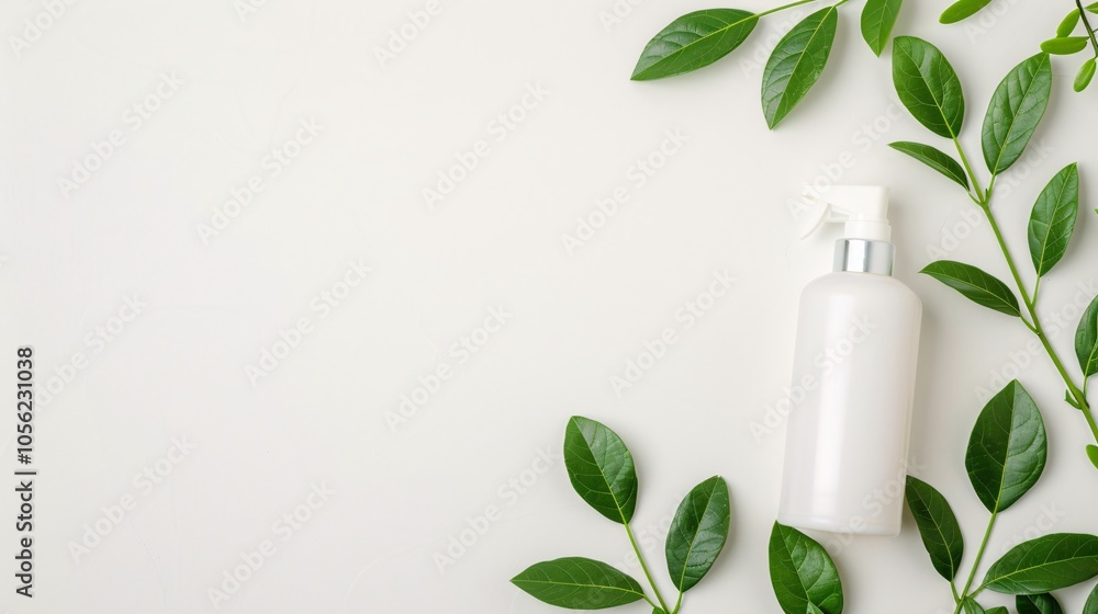 Minimalist Skincare Bottle with Green Leaves on Light Background, Natural Beauty Concept with Copy Space for Organic, Eco-Friendly, and Self-Care Branding
Minimalist Skincare Bottle with Green Leaves on Light Background, Natural Beauty Concept with Copy Space for Organic, Eco-Friendly, and Self-Care Branding