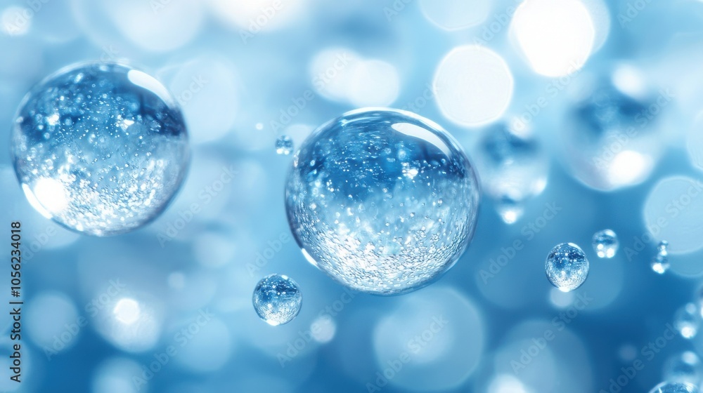 Abstract close-up of droplets from an injection, showcasing movement and energy, representing the impact of vaccines on health.