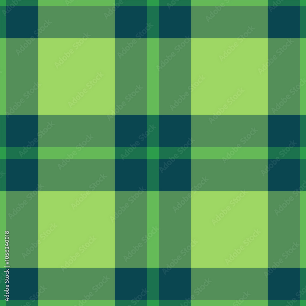 Japanese vector tartan background, fall fabric plaid textile. Scenery seamless check texture pattern in green and cyan colors. Japanese vector tartan background, fall fabric plaid textile. Scenery seamless check texture pattern in green and cyan colors.
