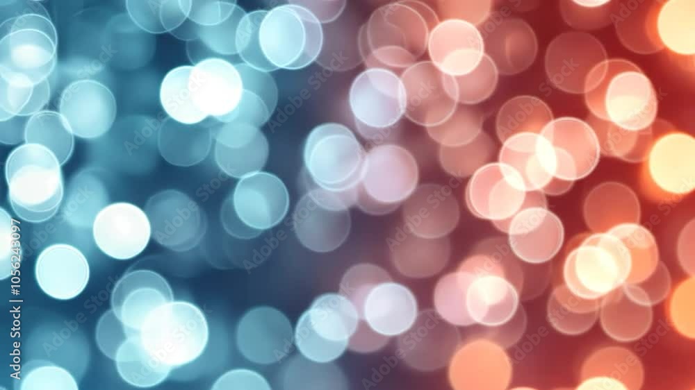 Blurred blue and orange bokeh background changing with time. Perfect for any project that needs a touch of elegance and sophistication Blurred blue and orange bokeh background changing with time. Perfect for any project that needs a touch of elegance and sophistication