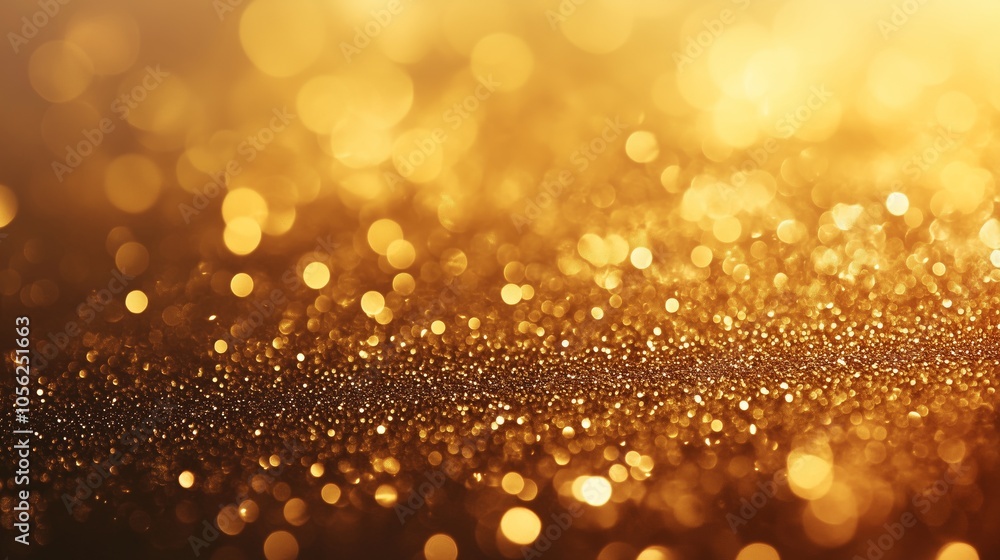 Close-up of gold glitter shimmers under soft light, evoking luxury and celebration. Perfect for glam designs. Close-up of gold glitter shimmers under soft light, evoking luxury and celebration. Perfect for glam designs.