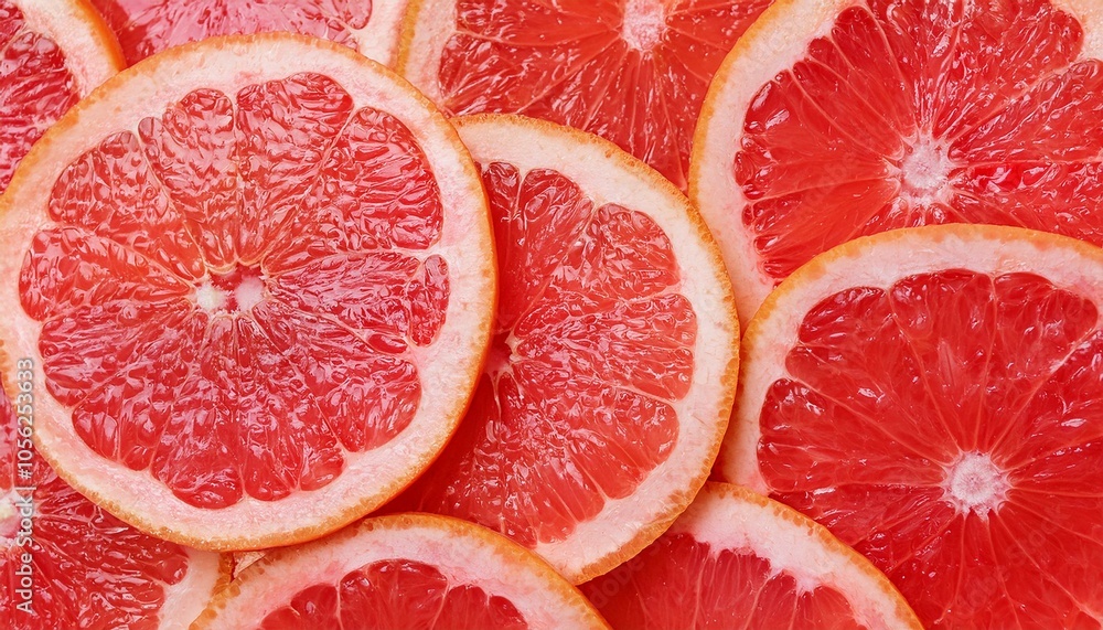 Close-up of fresh grapefruit slices Close-up of fresh grapefruit slices