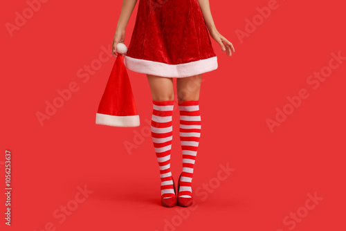 Legs of sexy young beautifu...
