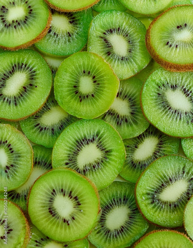 Freshly sliced kiwi fruit. Freshly sliced kiwi fruit.