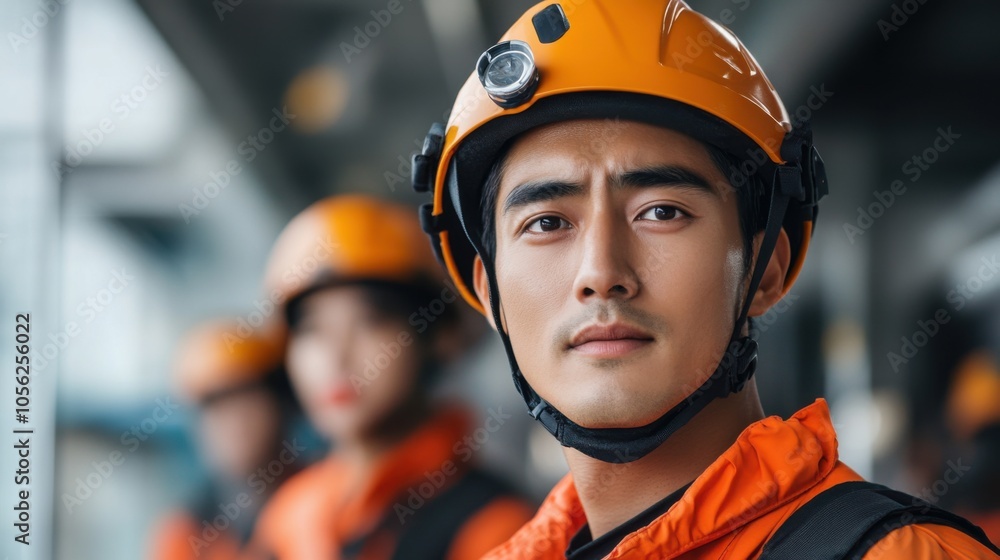 Emergency Responder Prepares for Rescue Operation Emergency Responder Prepares for Rescue Operation