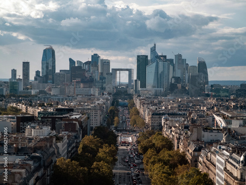 View of La Défense from the Triumph Arch