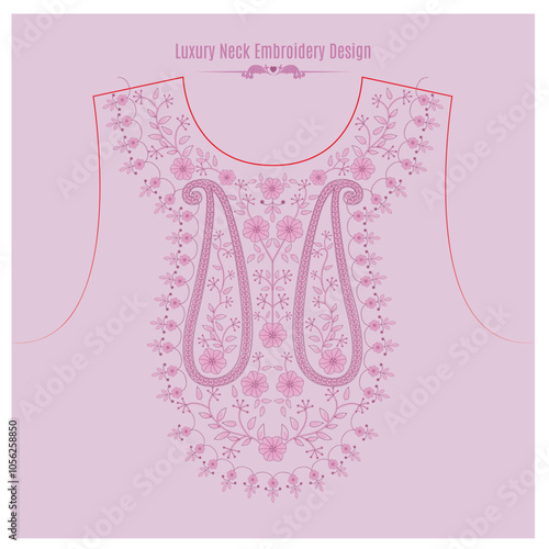 Premium Floral Embroidery Design