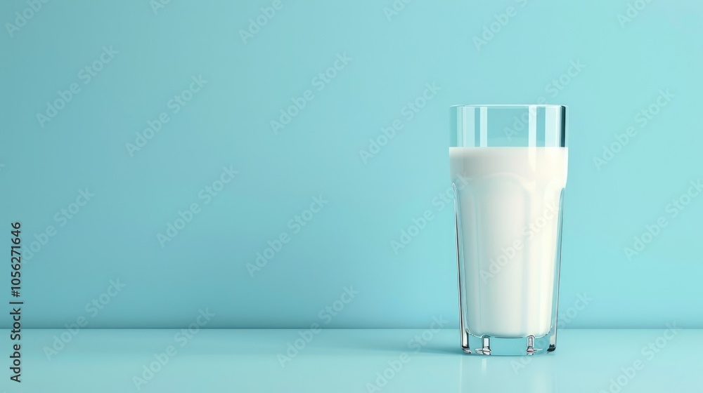 World Milk Day sample banner with milk glass on blue background. World Milk Day sample banner with milk glass on blue background.