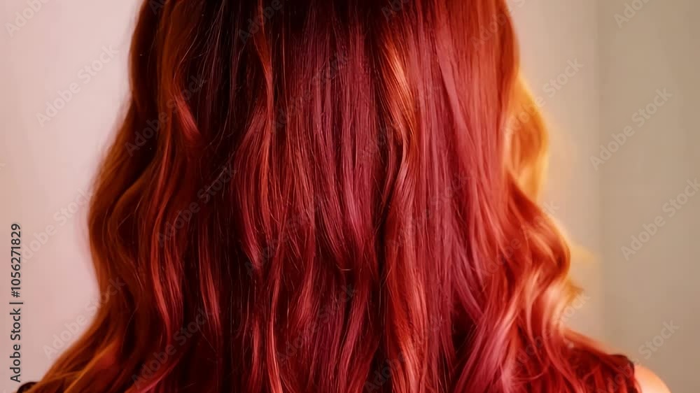 Dynamic hair transformation unfolds as luscious black locks beautifully blend into vibrant red ombre highlights. The striking contrast captivates attention. Dynamic hair transformation unfolds as luscious black locks beautifully blend into vibrant red ombre highlights. The striking contrast captivates attention.