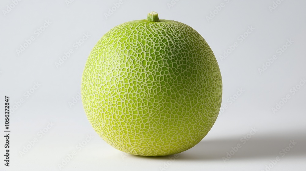 Whole honeydew melon on white background Whole honeydew melon on white background