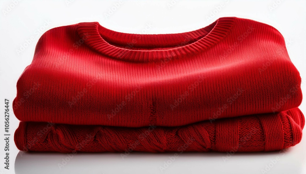 red pillow isolated on white