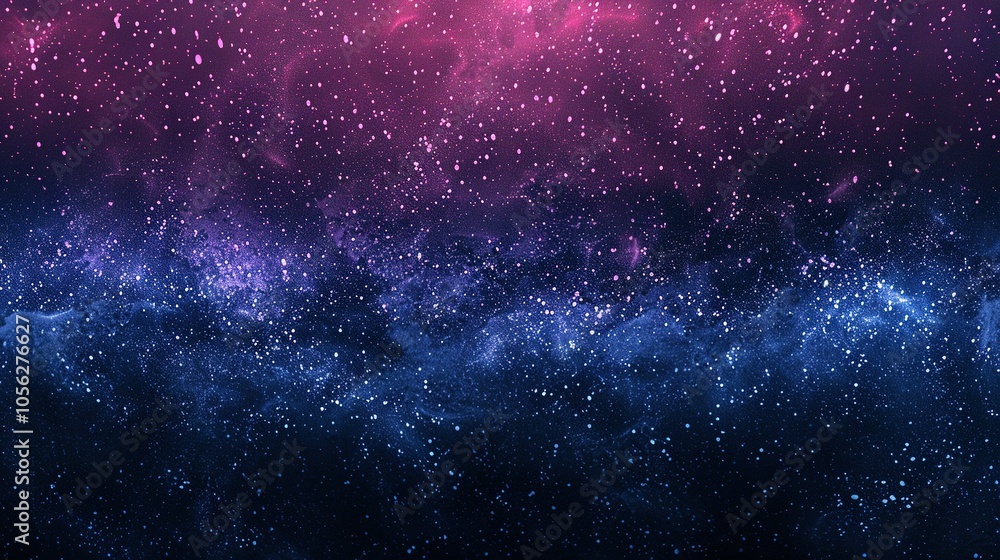 Abstract Night Sky with Pink and Blue Nebulae and Scattered Stars Abstract Night Sky with Pink and Blue Nebulae and Scattered Stars