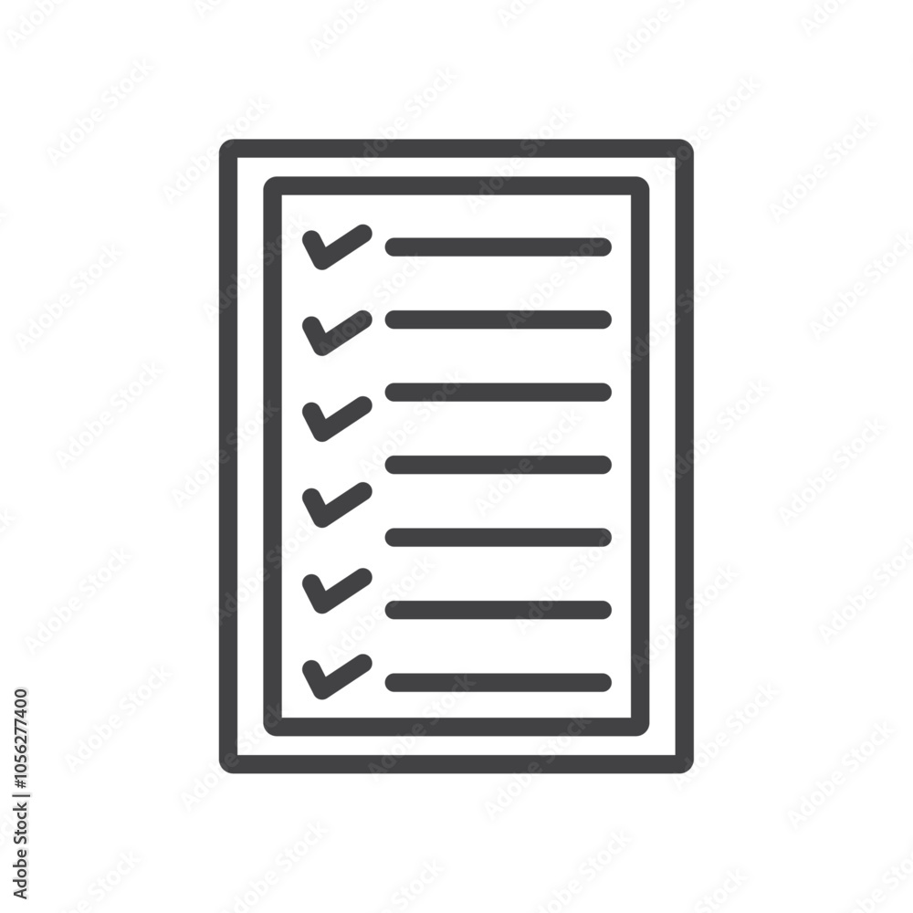 Check list icon Symbol mark in filled style Check list icon Symbol mark in filled style