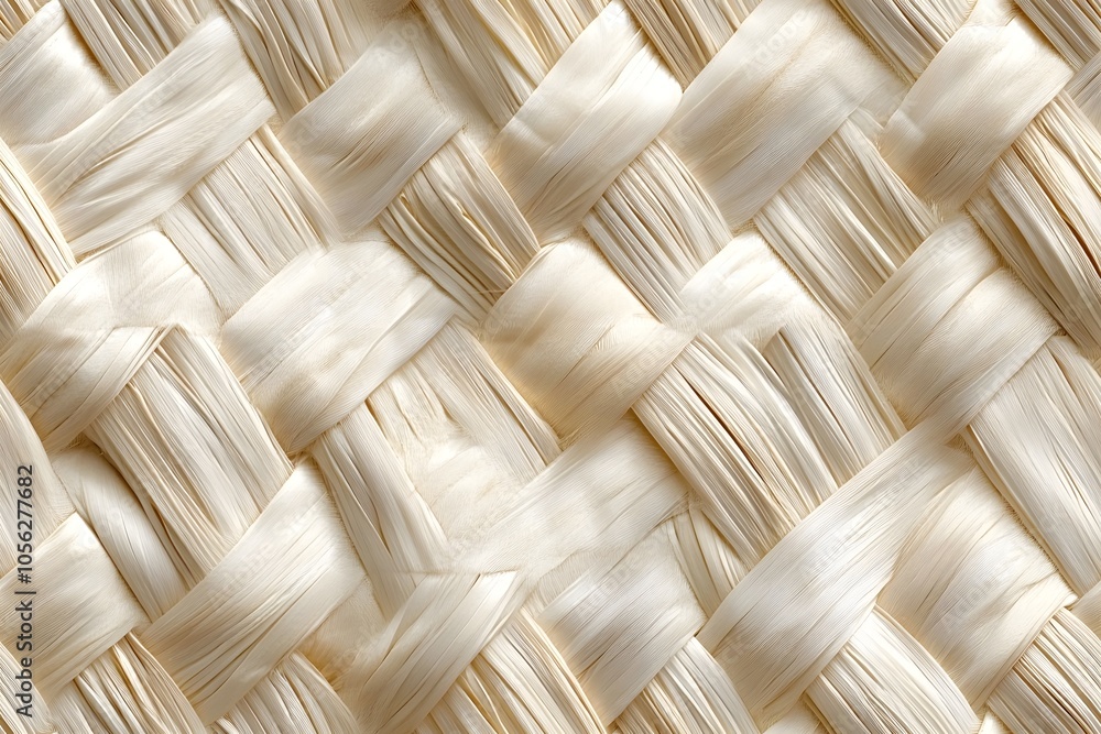 Fototapeta premium Light rattan texture background 2, seamless, tiled