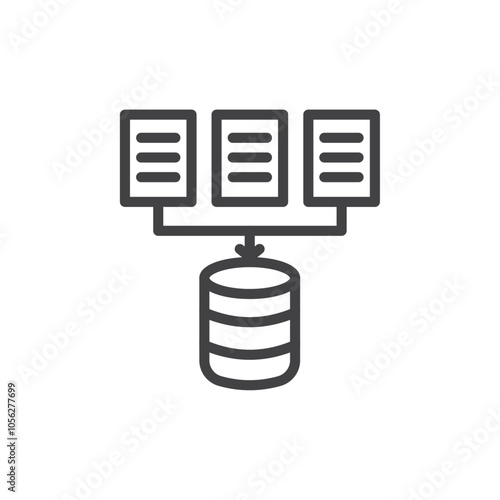 Collection icon Symbol mark in filled style