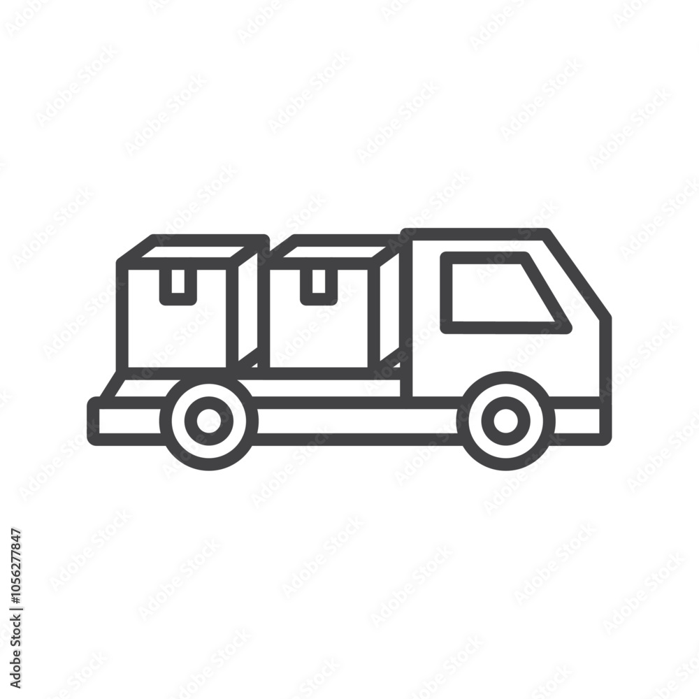 Delivery icon Symbol mark in filled style Delivery icon Symbol mark in filled style