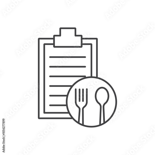Diet plan icon Symbol mark in filled style