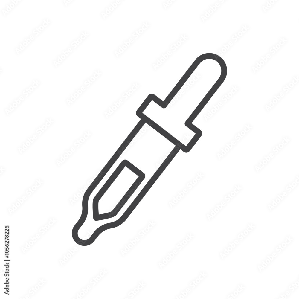 Eye Dropper Icon Symbol mark in filled style Eye Dropper Icon Symbol mark in filled style