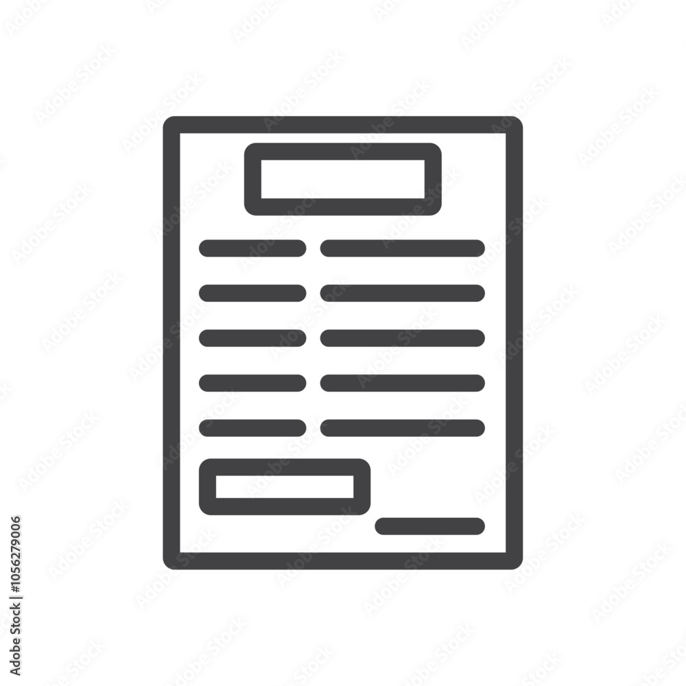 Form icon Symbol mark in filled style Form icon Symbol mark in filled style