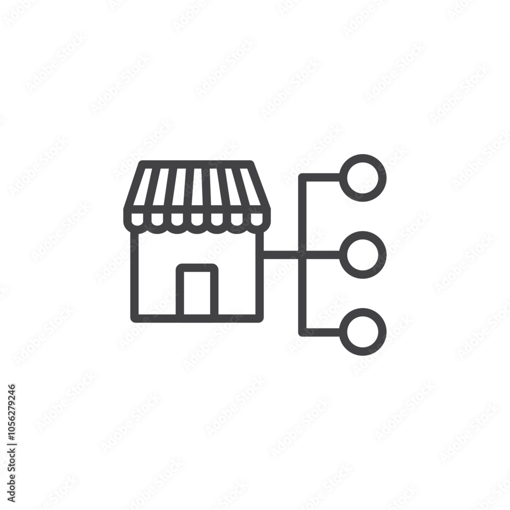Franchise icon Symbol mark in filled style Franchise icon Symbol mark in filled style
