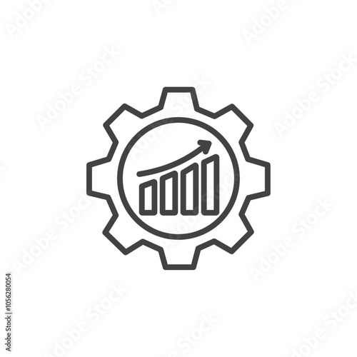 Improvement icon Symbol mark in filled style